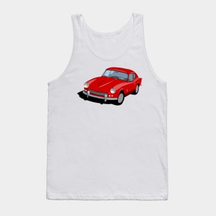 Triumph GT6 Mk1 Graphic -Red Tank Top